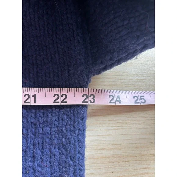 Woolies Vintage American Flag Knit Full Zip Cardigan Sweater Made in Ecuador - Picture 12 of 12